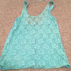 Lace/Zipper Blouse